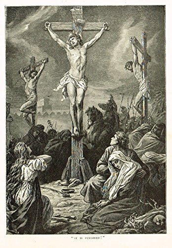 1882 The Crucifixion. Illustration for The Childs Life of Christ with Original Illustrations (Cassell,